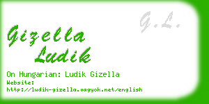 gizella ludik business card